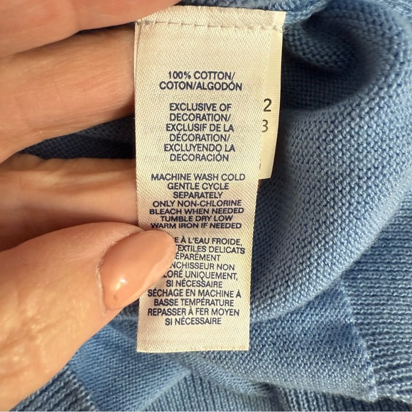 Chaps Golf Blue V-neck sweater vest size XXL - Picture 8 of 9